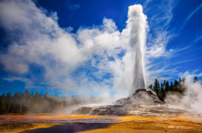 USA Yellow Stone National Park kansallispuisto keysir